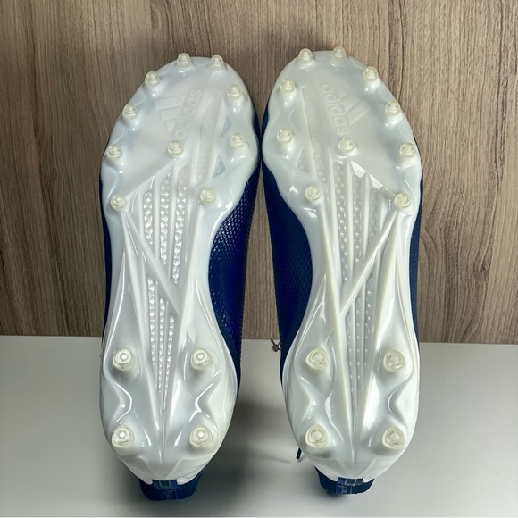 Adidas Men's Adizero Scorch Football Cleats Navy/White FX4250 - Picture 6 of 8